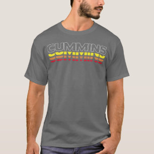 Camiseta Cummins nombre divertido vintage atardecer Cummins