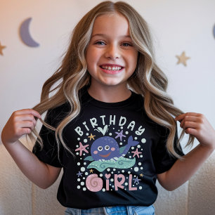 Camiseta Cumpleañera Bajo la Ballena Estrella de Mar