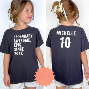Camiseta Cumpleaños 10 11 12 13 14 15 Personalizado