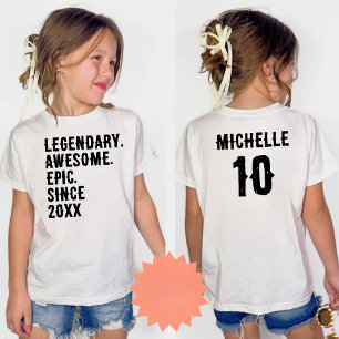 Camiseta Cumpleaños 10 11 12 13 14 15 Personalizado