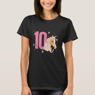 Camiseta Cumpleaños 10 Caballo Diez Cumpleaños Décimo Cumpl
