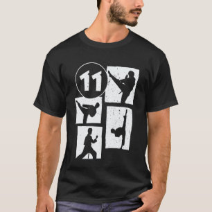 Camiseta Cumpleaños 11 Karate Taekwondo Niño 11 Años Ma
