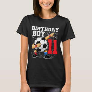 Camiseta Cumpleaños 11 Para Niño Fútbol Fútbol 11 Años