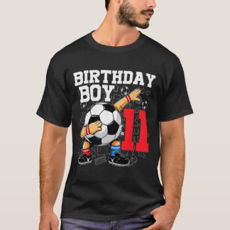 Camiseta Cumpleaños 11 Para Niño Fútbol Fútbol 11 Años