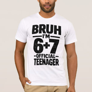 Camiseta Cumpleaños 13 Meme Divertido 6 7 Cumpleañ