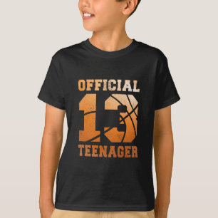 Camiseta Cumpleaños 13 Oficial Adolescente Niño 13 Años
