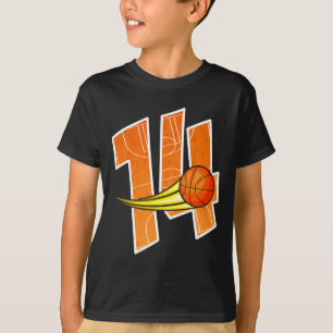 Camiseta Cumpleaños 14 Baloncesto Soy Niño 14 Regalos De 