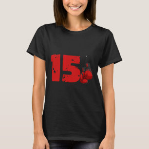Camiseta Cumpleaños 15 Boxeo Boxeador de Quince Años Cumple