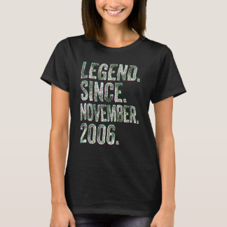 Camiseta Cumpleaños 16 Nacidos en Noviembre Leyenda de 16 A