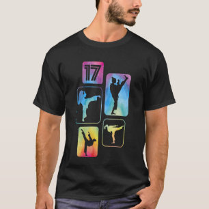 Camiseta Cumpleaños 17 Karate Taekwondo Chica de 17 Años