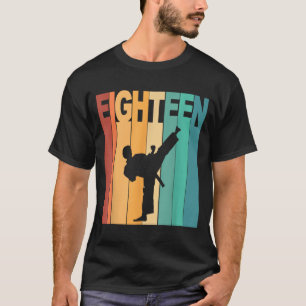 Camiseta Cumpleaños 18 Artes Marciales Karate Taekwondo Tem