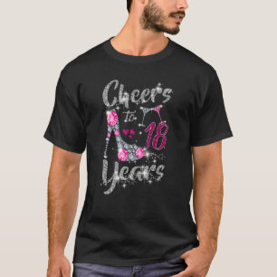 Camiseta Cumpleaños 18 Feliz Cumpleaños a Vino de 18 Años t