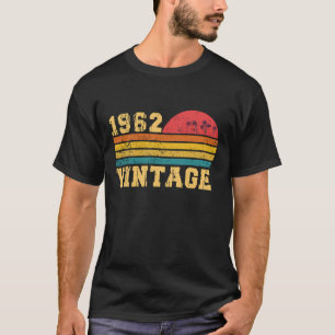 Camiseta Cumpleaños 1962 Atardecer Vintage Retro