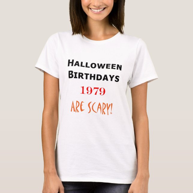 Camiseta cumpleaños 1979 de Halloween (Anverso)