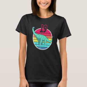 Camiseta Cumpleaños 19 Braquiosaurio Diplodocus Familia 