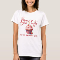Cumpleaños 1 de Berry Proud Mommy Strawberry Cupca