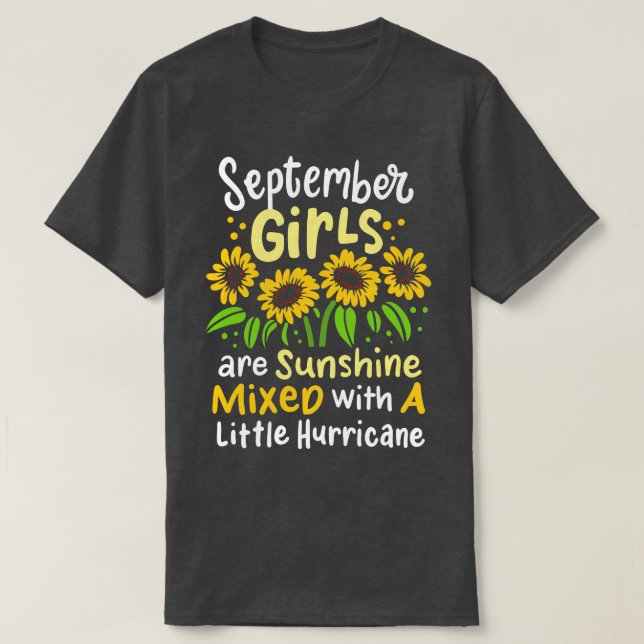 Camiseta Cumpleaños 1 de septiembre (Diseño del anverso)