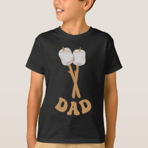 Camiseta Cumpleaños 1 del campista feliz malvavisco papá ca