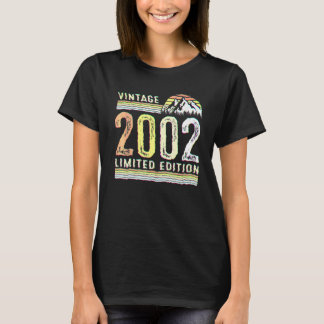 Camiseta Cumpleaños 20 años vintage 2002