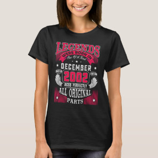 Camiseta Cumpleaños 20 Leyendas Nacidas En Diciembre De 20