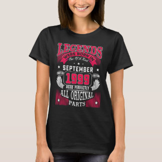 Camiseta Cumpleaños 23  Leyendas Nacidas En Septiembre 1999