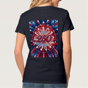 Camiseta Cumpleaños 250 de América 1776-2026 Fuegos Artific
