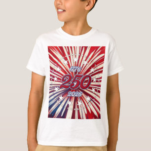 Camiseta Cumpleaños 250 de América 1776-2026 Fuegos Artific