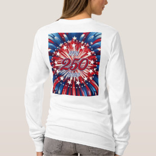 Camiseta Cumpleaños 250 de América 1776-2026 Fuegos Artific
