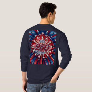Camiseta Cumpleaños 250 de América 1776-2026 Fuegos Artific