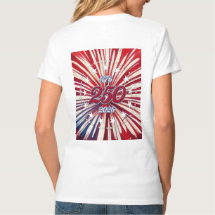 Camiseta Cumpleaños 250 de América 1776-2026 Fuegos Artific