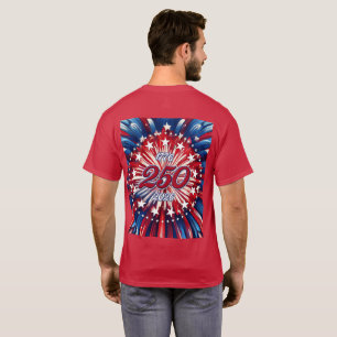 Camiseta Cumpleaños 250 de América 1776-2026 Fuegos Artific