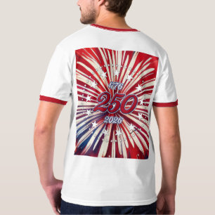 Camiseta Cumpleaños 250 de América 1776-2026 Fuegos Artific