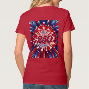 Camiseta Cumpleaños 250 de América 1776-2026 Fuegos Artific