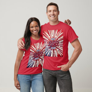 Camiseta Cumpleaños 250 de América 1776-2026 Fuegos Artific