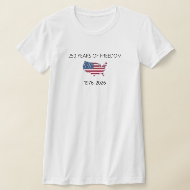 Camiseta cumpleaños 250 de América – 4 de julio de (Distribución)