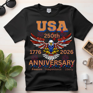 Camiseta Cumpleaños 250 de América águila calva 4 de julio