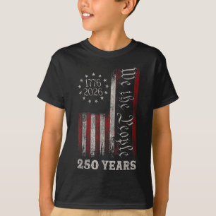 Camiseta Cumpleaños 250 de América Bandera de EE. UU. 250 a