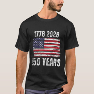 Camiseta Cumpleaños 250 de América Bandera de EE. UU. Feliz
