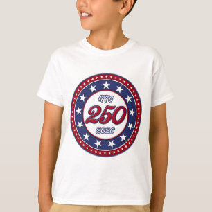 Camiseta Cumpleaños 250 de América con bandera de EE. UU.