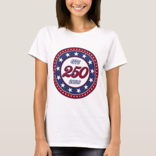 Camiseta Cumpleaños 250 de América con bandera de EE. UU.