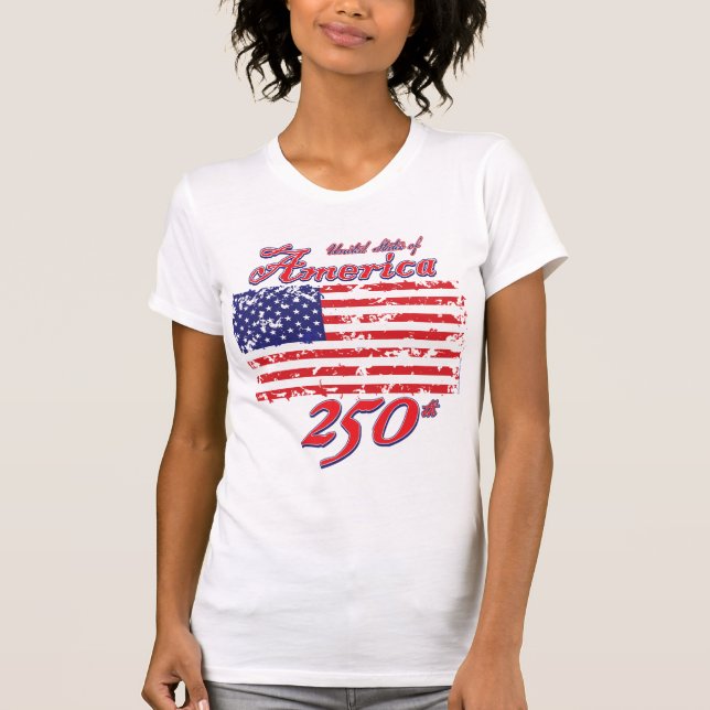 Camiseta Cumpleaños 250 de Américas (Anverso)