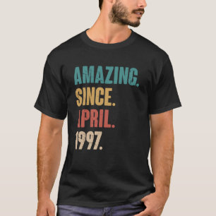 Camiseta Cumpleaños 26 Decoración Increíble Desde Abril 199