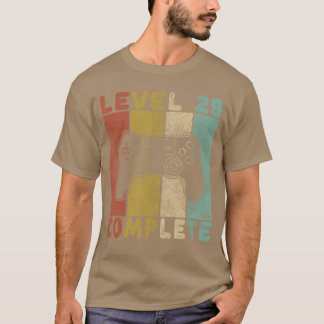 Camiseta Cumpleaños 29 de Hombres Hombres Cumpleaños 29 Niv