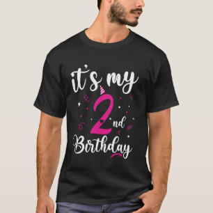 Camiseta Cumpleaños 2 Cumpleaños de 2 años Cumpleaños de 2