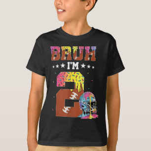 Camiseta Cumpleaños 2 Niño Futbol Helado Goteo 2 Años