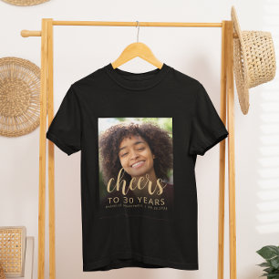 Camiseta Cumpleaños 30 con Foto Personalizada