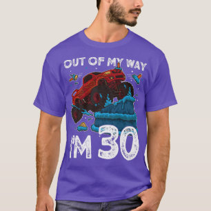 Camiseta Cumpleaños 30 Niño Camión Monstruo Fuera De Mi Cam