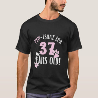 Camiseta Cumpleaños 37 37 Años Gata Mamá Gato Amante Nacimi