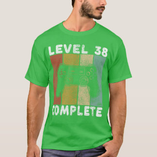 Camiseta Cumpleaños 38 Hombres Hombres Juegos Nivel 38 Comp
