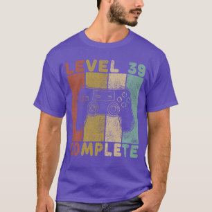 Camiseta Cumpleaños 39 del hombre Hombres de juegos Nivel 3
